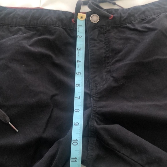 Tommy Hilfiger jeans pants in black with tie strings at bottom & zipper - Picture 4 of 11